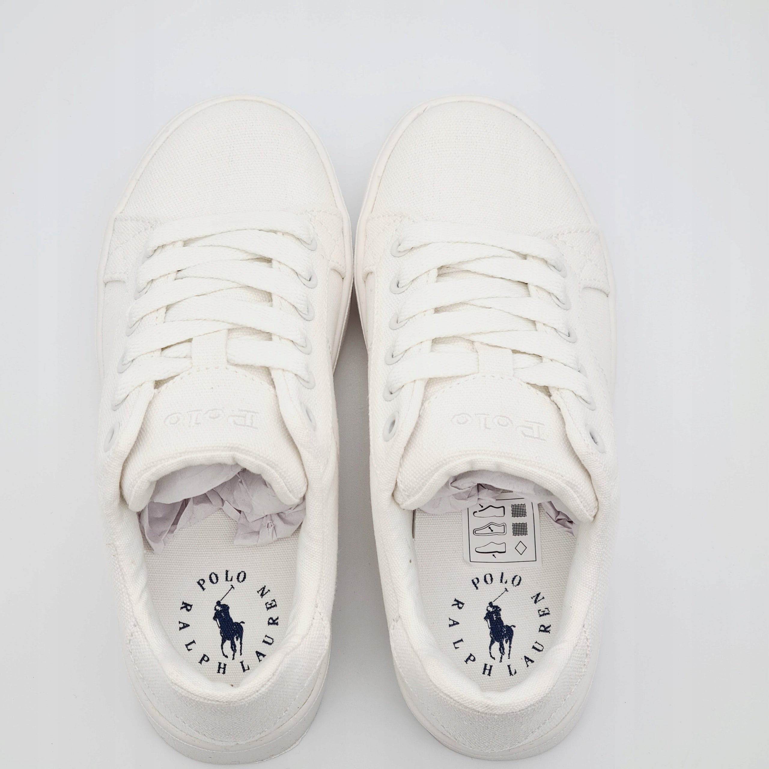 POLO RALPH LAUREN LTT PLATFORM Trampki Dziecięce Białe Kremowe 31