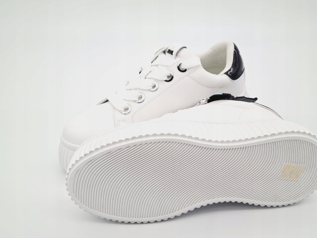 Karl Lagerfeld Kreeper Ikon Charm Sneakersy Białe 40