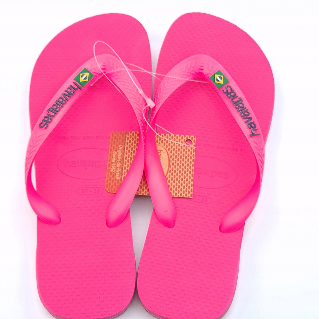 Japonki Havaianas Log Colors Różowe 37/38 EUR39/40