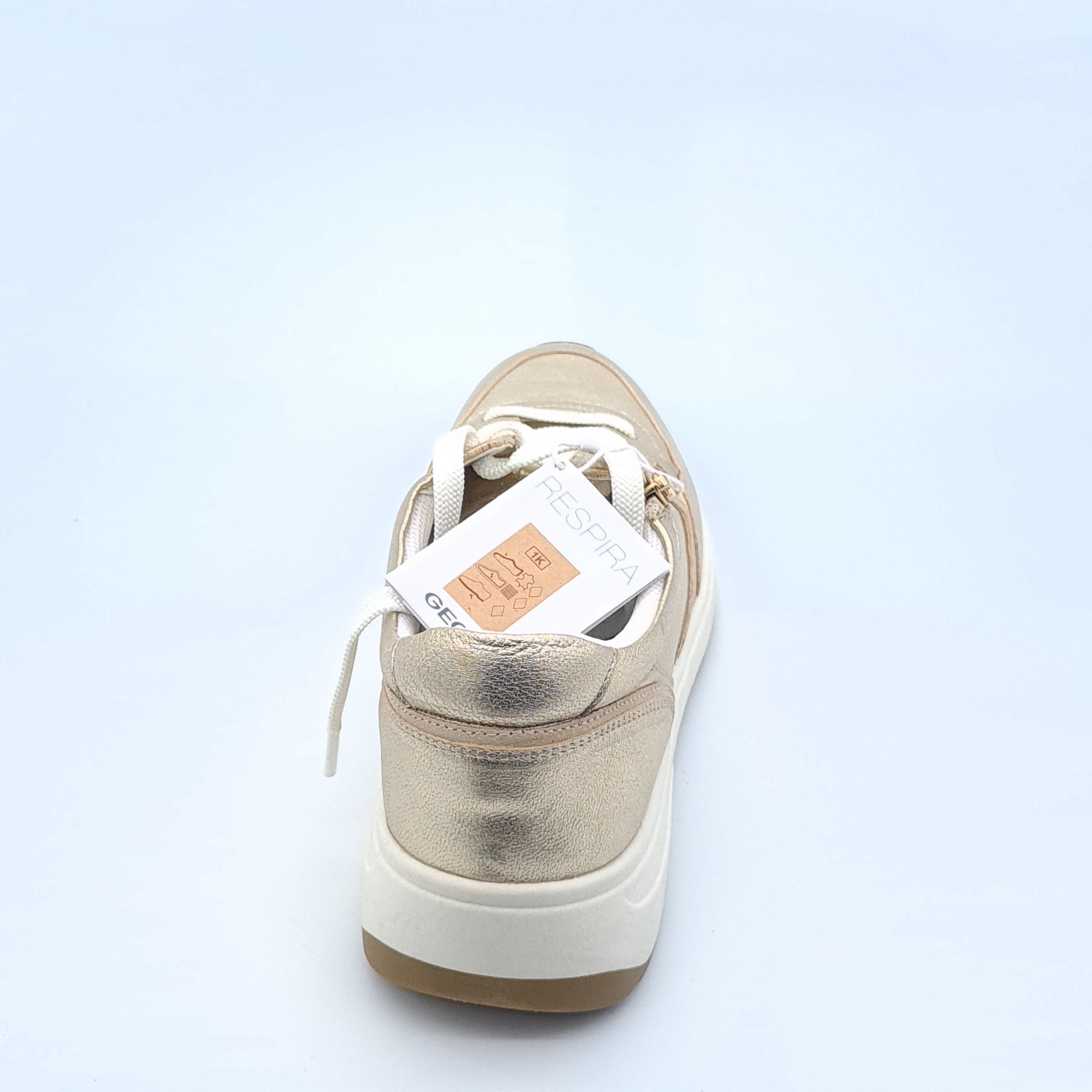 Geox D Cristael E Damskie Sneakersy Złote Skóra 39