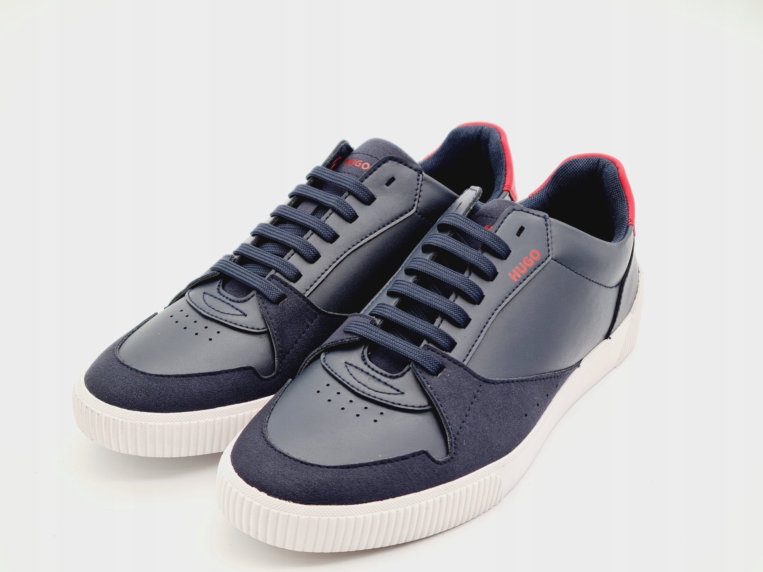 Sneakersy HUGO Zero Tenn FL Skórzane Dark Blue r. 40