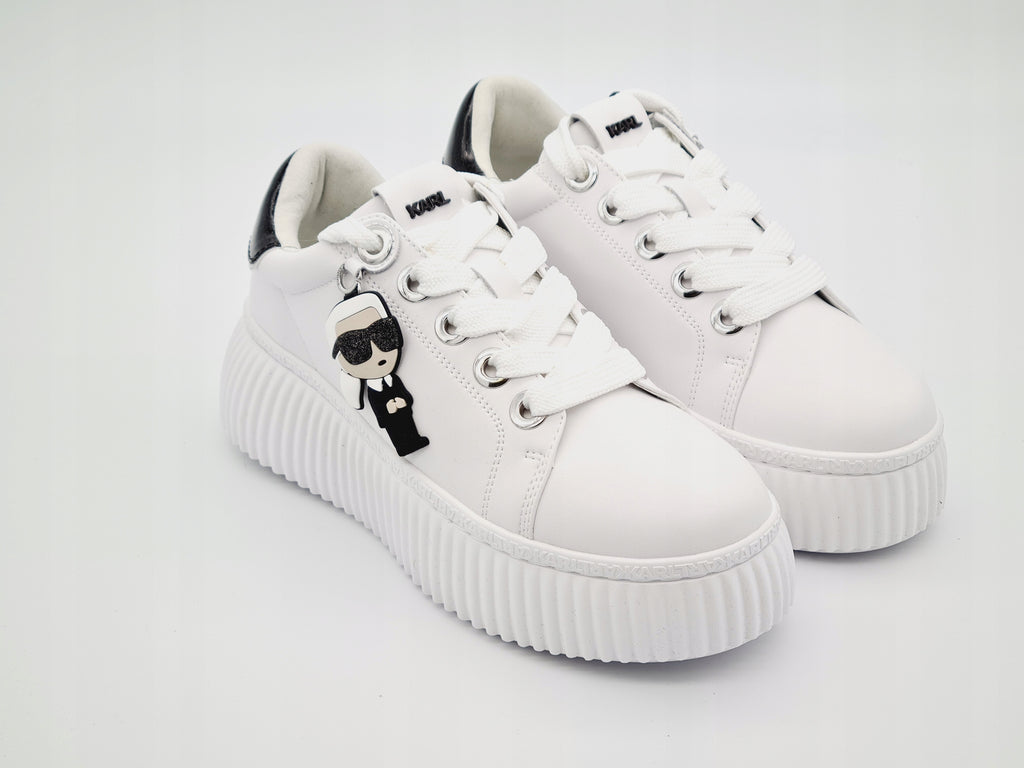 Karl Lagerfeld Kreeper Ikon Charm Sneakersy Białe 40