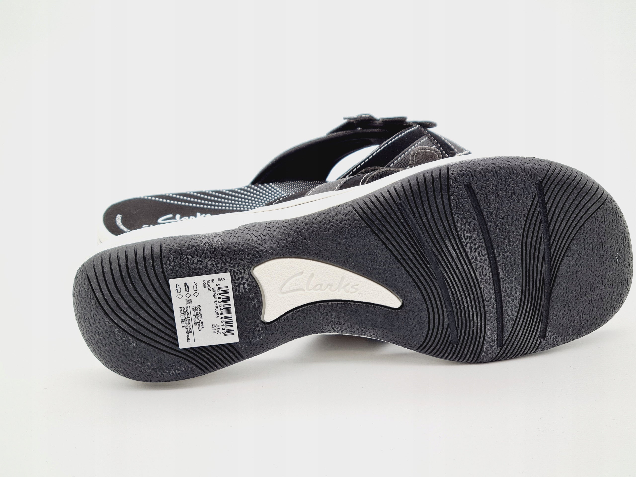 Japonki Clarks Brinkley Flora Czarne Rozm 40