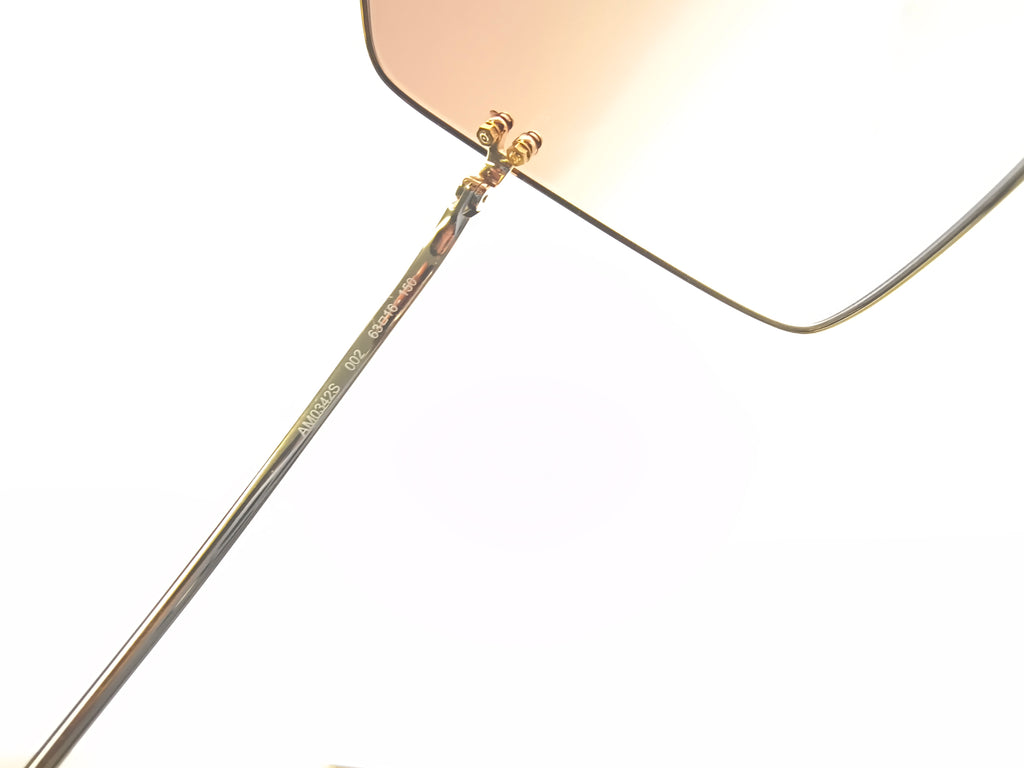 Okulary przeciwsłoneczne Alexander McQUEEN AM0342S  002 zarysowane