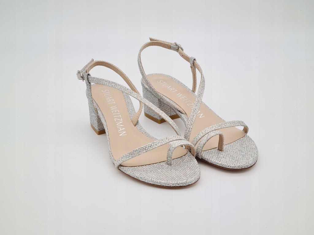 Sandały STUART WEITZMAN Soiree Sleek 50 r 35.5 Crystal