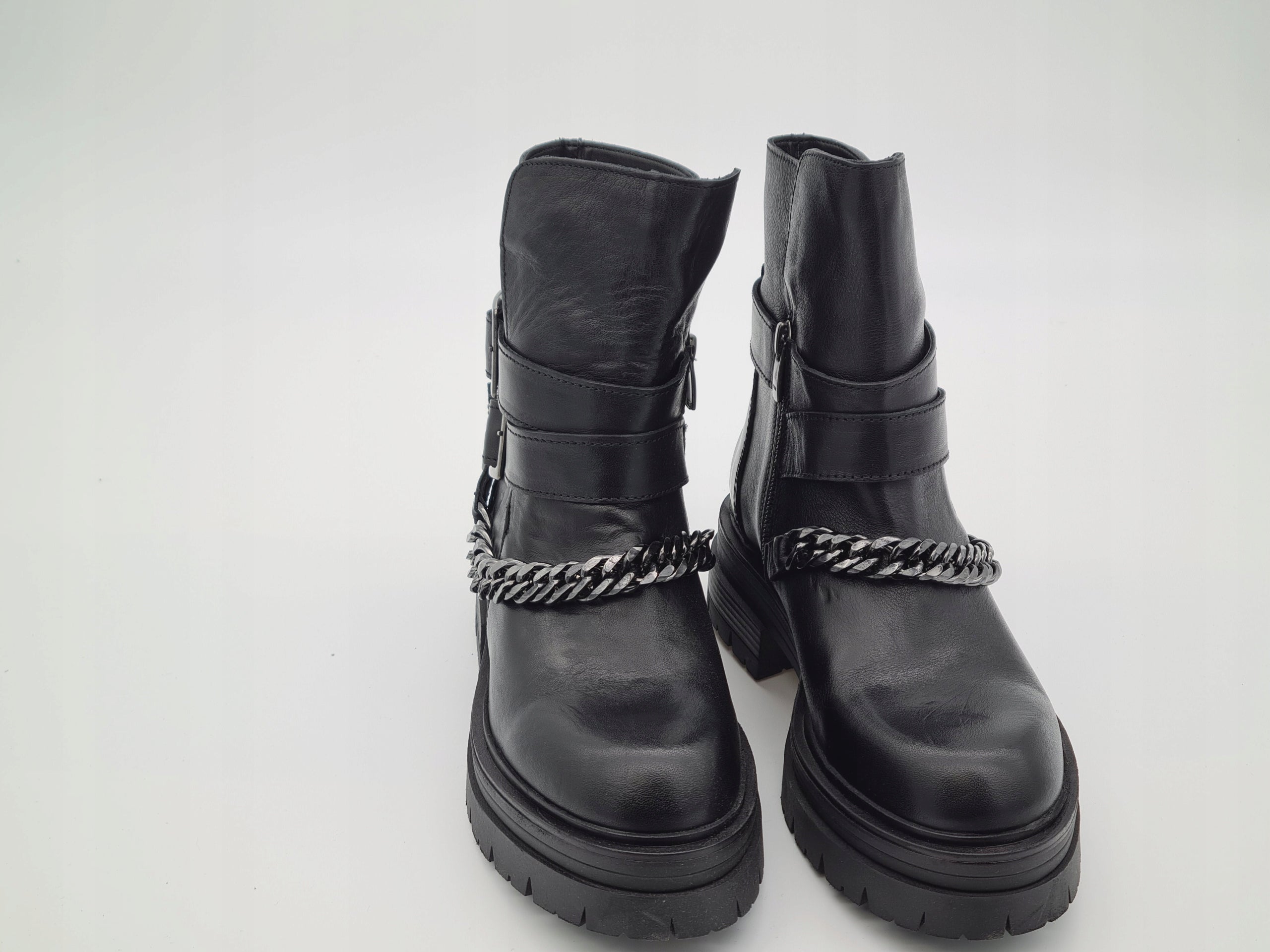 Botki Damskie Inuovo 239007 Skórzane Czarne 36