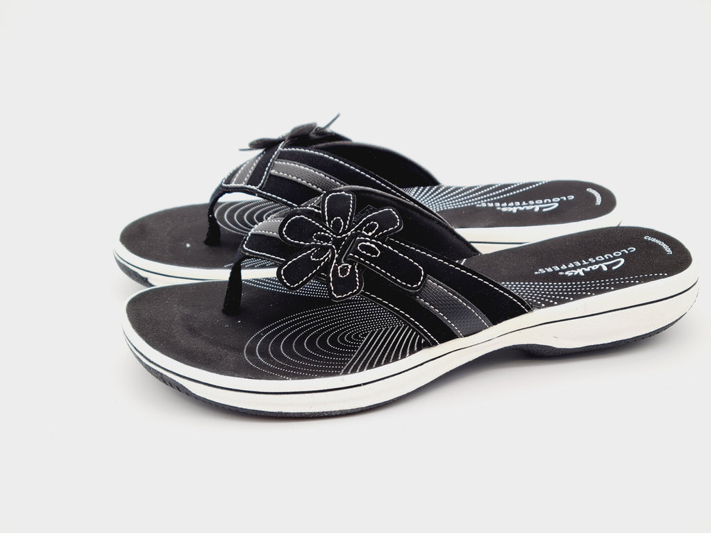 Japonki Clarks Brinkley Flora Czarne Rozm 40