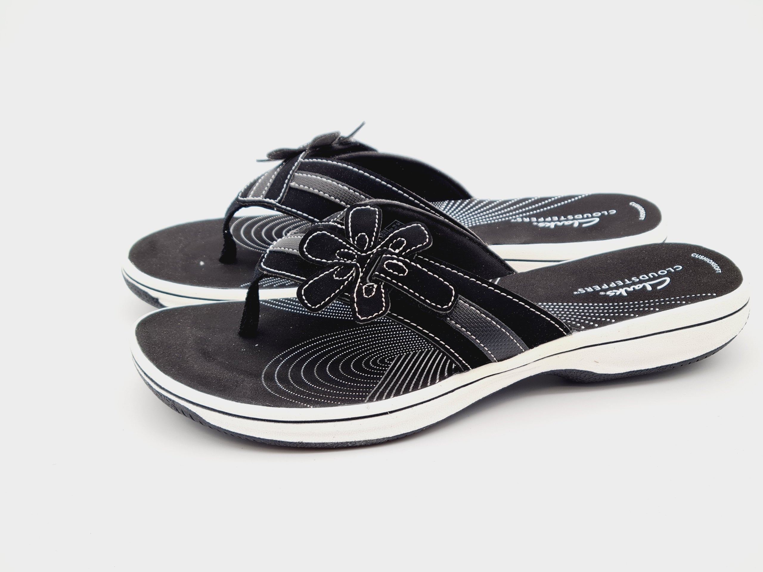 Japonki Clarks Brinkley Flora Czarne Rozm 40