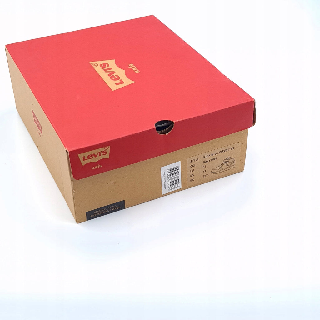 LEVI'S KIDS KICK MID Buty Dziecięce Trampki Navy 31