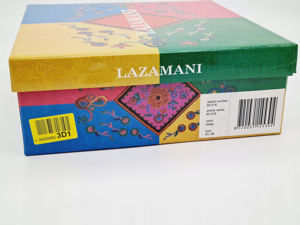 Botki Zamszowe LAZAMANI 85.516 Beżowe r. 38 OutLet