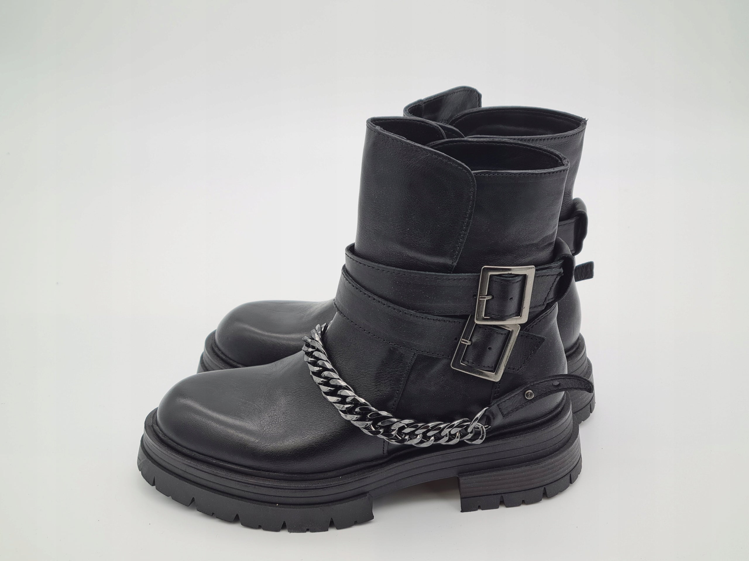 Botki Damskie Inuovo 239007 Skórzane Czarne 36