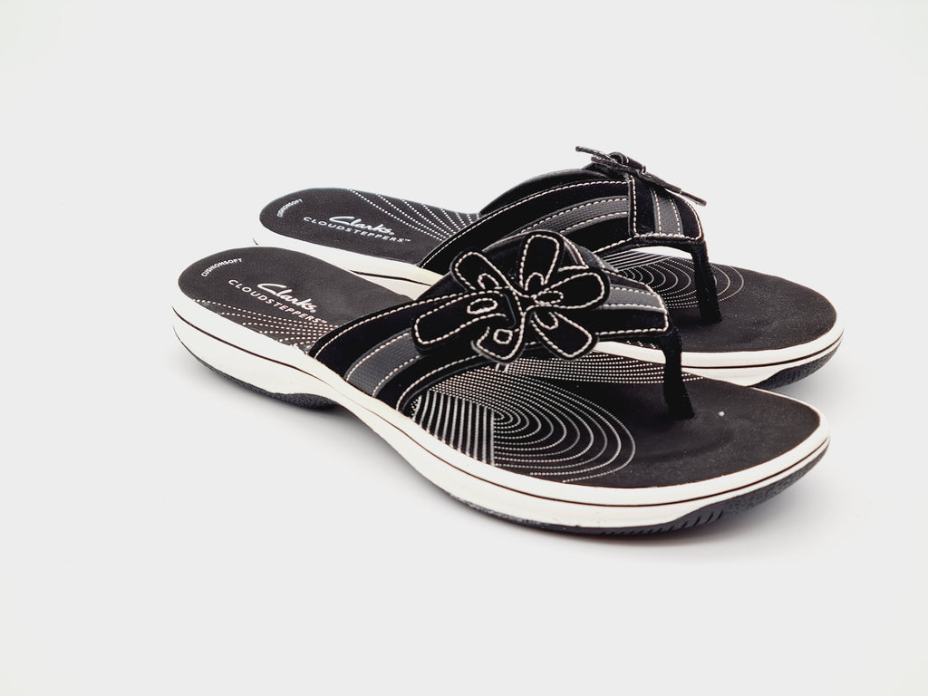 Japonki Clarks Brinkley Flora Czarne Rozm 40